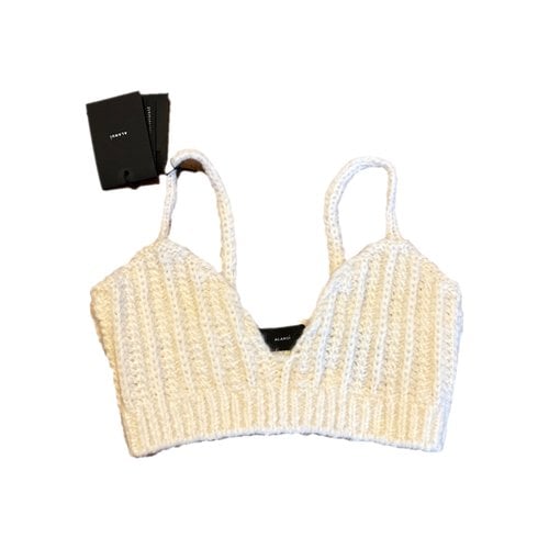 Pre-owned Alanui Wool Camisole In White
