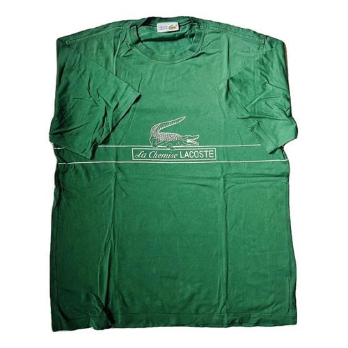 Pre-owned Lacoste T-shirt In Green