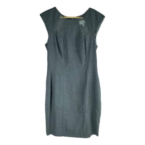 Pre-owned Adam Lippes Wool Mini Dress In Grey