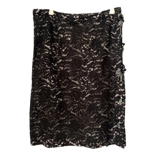 Pre-owned N°21 Silk Mid-length Skirt In Black