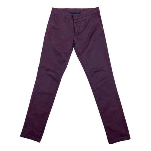 Pre-owned Carhartt Slim Jeans In Burgundy