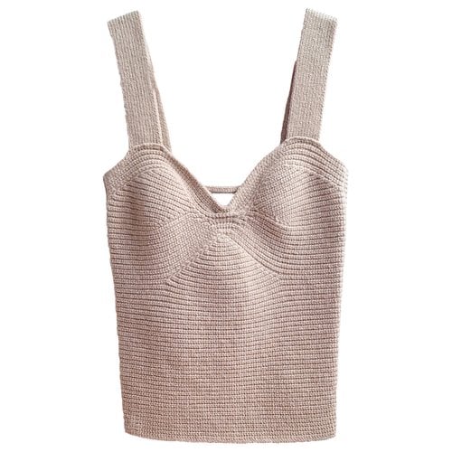 Pre-owned Zadig & Voltaire Cashmere Corset In Beige