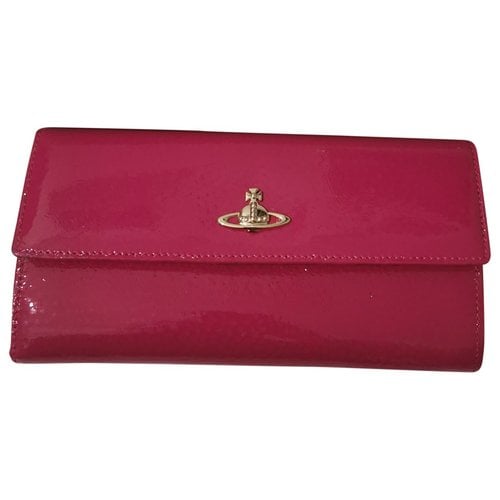 Pre-owned Vivienne Westwood Leather Wallet In Pink