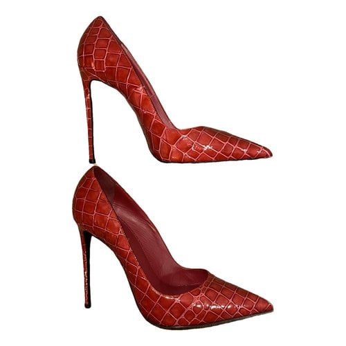 Pre-owned Le Silla Patent Leather Heels In Red