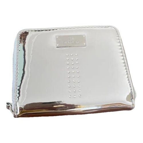 Pre-owned Swarovski Leather Wallet In Metallic