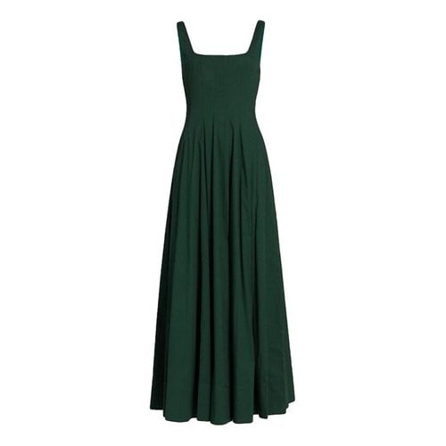 Pre-owned Staud Maxi Dress In Green