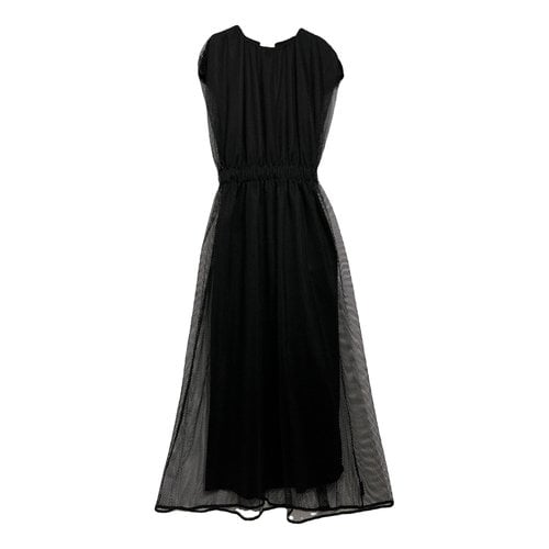 Pre-owned Moncler Maxi Dress In Black