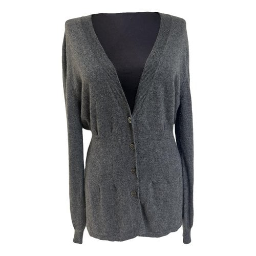 Pre-owned Allude Cashmere Cardigan In Grey