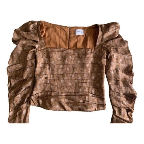 Pre-owned Khaite Blouse In Brown