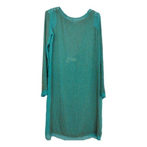Pre-owned Needle & Thread Dress In Turquoise
