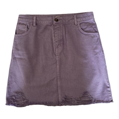 Pre-owned Liujo Mini Skirt In Purple