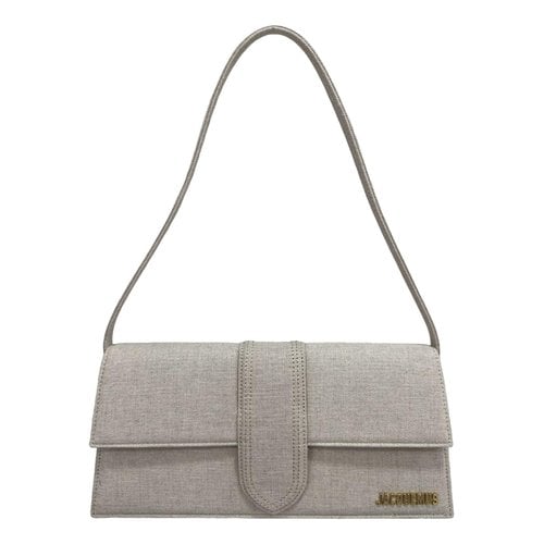 Pre-owned Jacquemus Le Bambino Linen Handbag In Beige