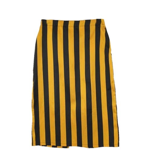 Pre-owned La Veste Mid-length Skirt In Yellow