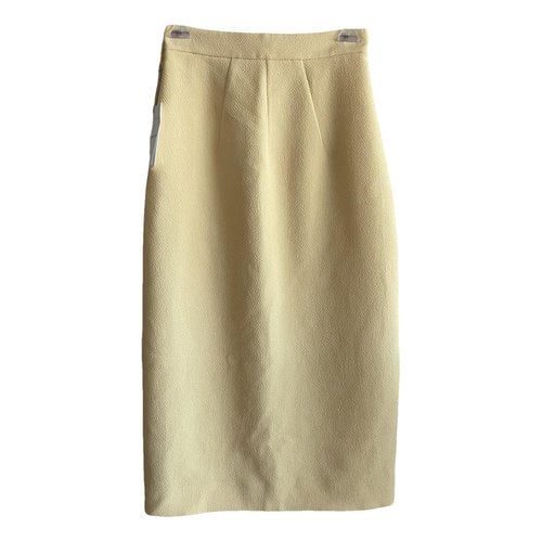 Pre-owned Emilia Wickstead Mid-length Skirt In Yellow