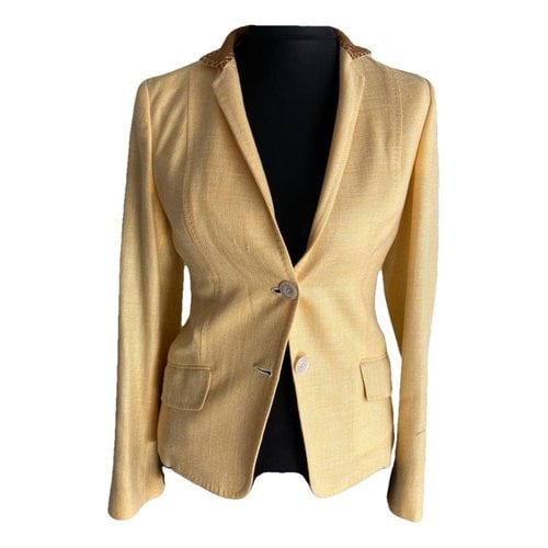 Pre-owned Kiton Wool Blazer In Yellow