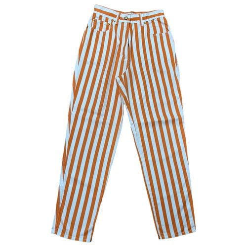 Pre-owned Max Mara Carot Pants In Orange