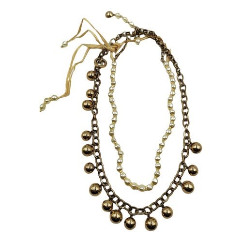 Pre-owned Max Mara Necklace In Gold