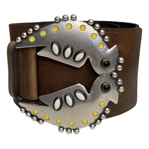Pre-owned Isabel Marant Leather Belt In Brown