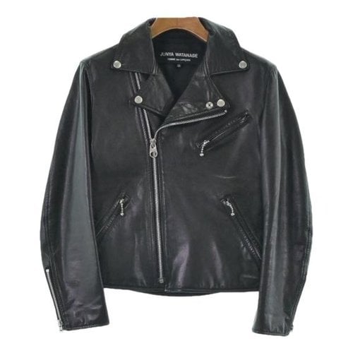 Pre-owned Junya Watanabe Leather Jacket In Black