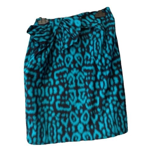 Pre-owned Lanvin Mini Skirt In Blue