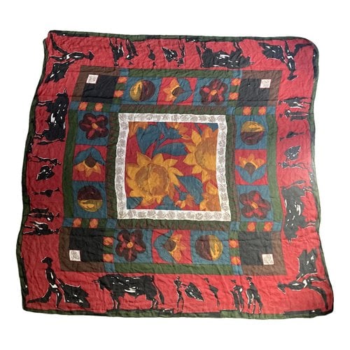 Pre-owned Christian Lacroix Silk Neckerchief In Red