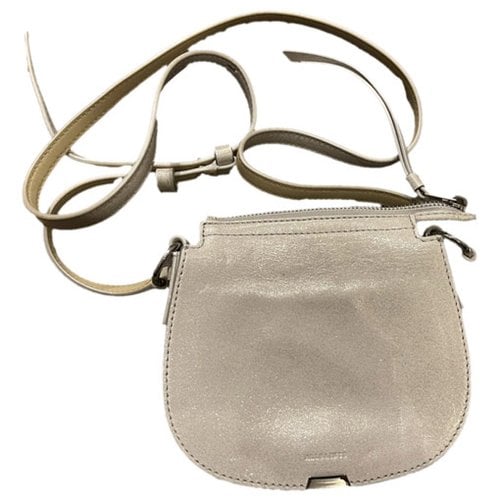 Pre-owned Allsaints Leather Crossbody Bag In Grey