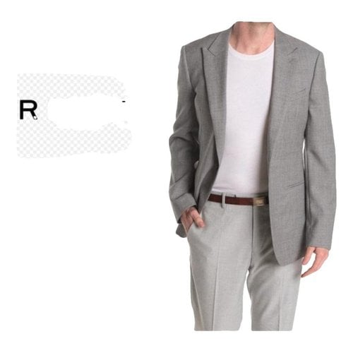 Pre-owned Reiss Wool Suit In Grey
