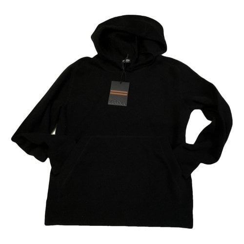 Pre-owned Zegna Cashmere Sweatshirt In Black