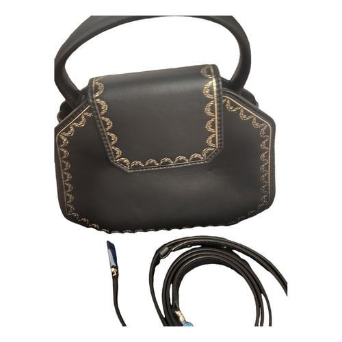Pre-owned Cartier Guirlande Leather Crossbody Bag In Black