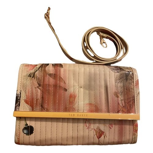 Pre-owned Ted Baker Patent Leather Clutch Bag In Multicolour