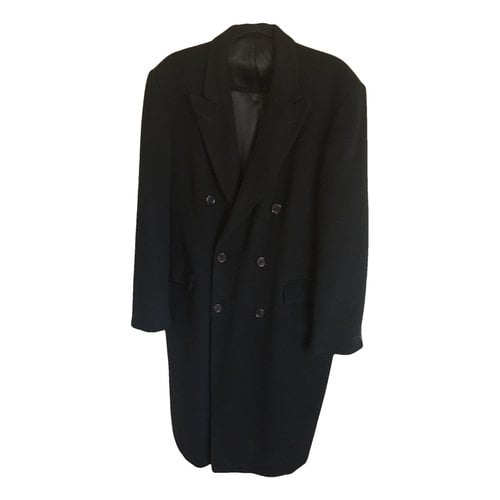 Pre-owned Harrods Cashmere Coat In Black