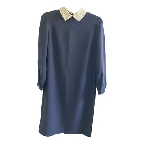 Pre-owned Victoria Beckham Mid-length Dress In Navy