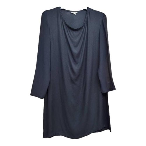 Pre-owned Ann Demeulemeester Silk Mid-length Dress In Black