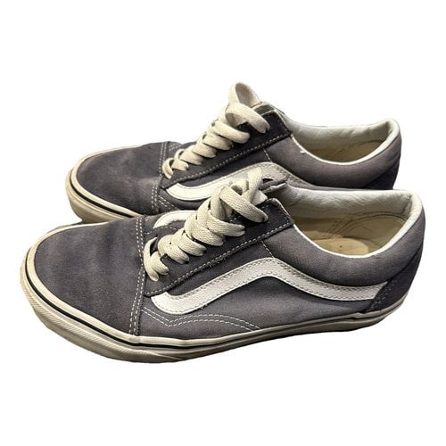 Pre-owned Vans Cloth Trainers In Purple