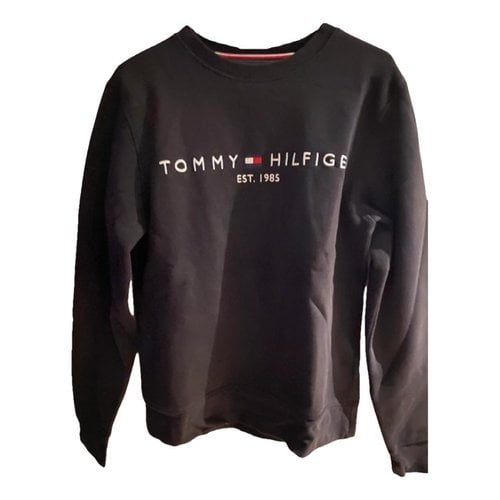 Pre-owned Tommy Hilfiger Sweatshirt In Black