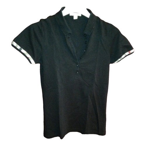 Pre-owned Burberry Polo In Black