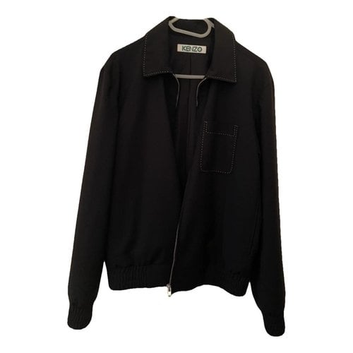 Pre-owned Kenzo Wool Jacket In Black