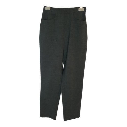 Pre-owned Paco Rabanne Trousers In Grey