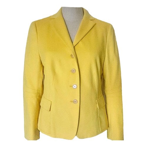 Pre-owned Akris Punto Wool Jacket In Yellow