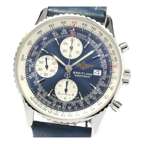 Pre-owned Breitling Navitimer Watch In Navy