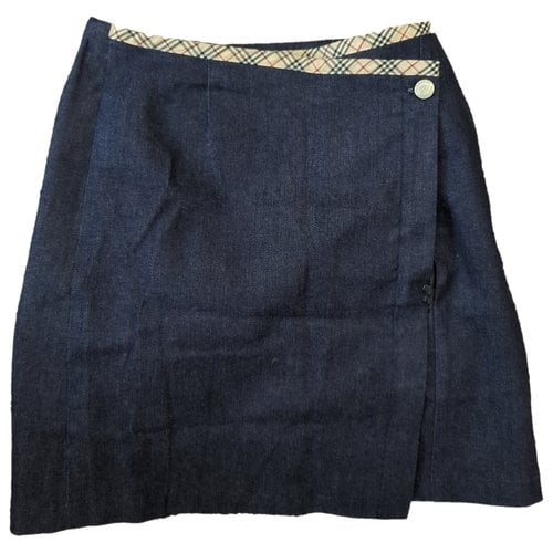 Pre-owned Burberry Mid-length Skirt In Blue