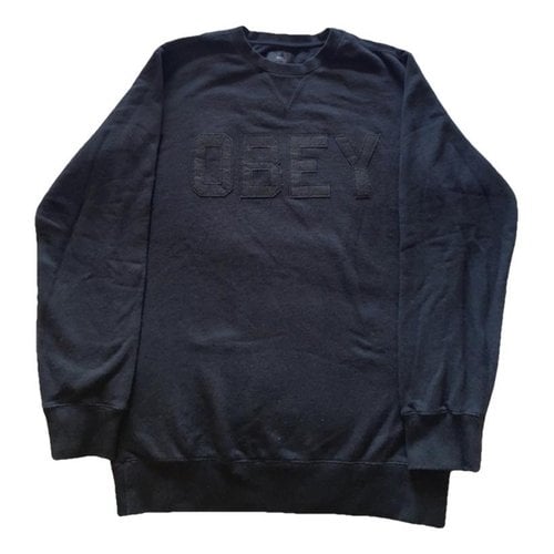 Pre-owned Obey Sweatshirt In Black