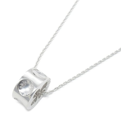 Pre-owned Louis Vuitton White Gold Necklace In Silver