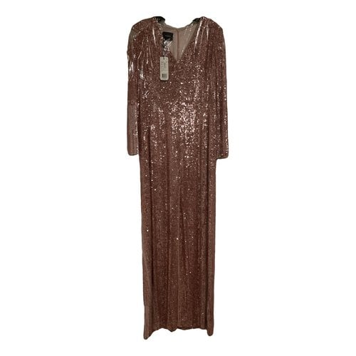 Pre-owned Akris Glitter Maxi Dress In Pink
