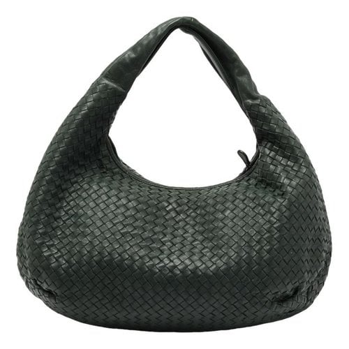 Pre-owned Bottega Veneta Veneta Leather Handbag In Green