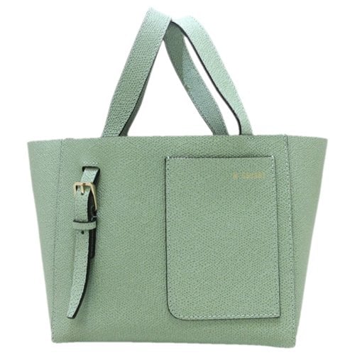Pre-owned Valextra Leather Handbag In Green