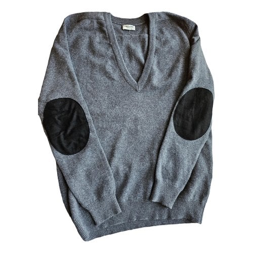 Pre-owned Saint Laurent Cashmere Jumper In Grey