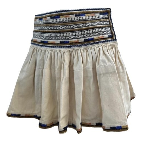 Pre-owned Isabel Marant Mini Skirt In Beige
