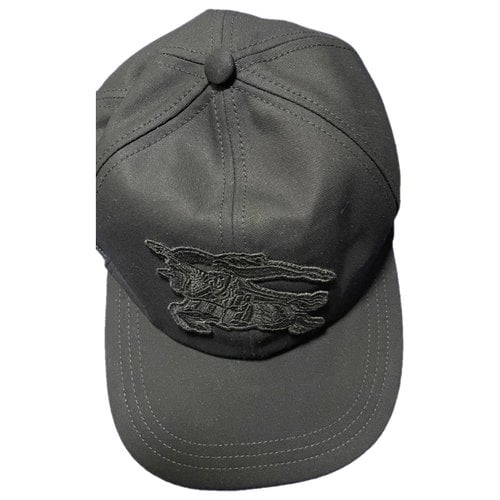 Pre-owned Burberry Cloth Hat In Black