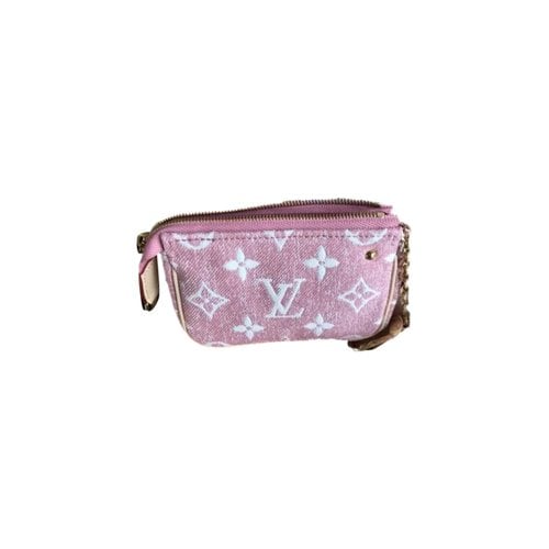 Pre-owned Louis Vuitton Clutch Bag In Pink